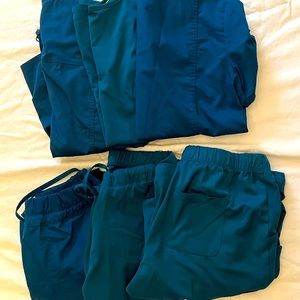 Cherokee and Helping Hands Caribbean Blue Scrubs